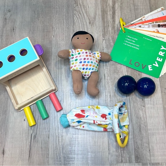 The Thinker Play Kit Months 11-12 Organic Cotton Montessori Wood